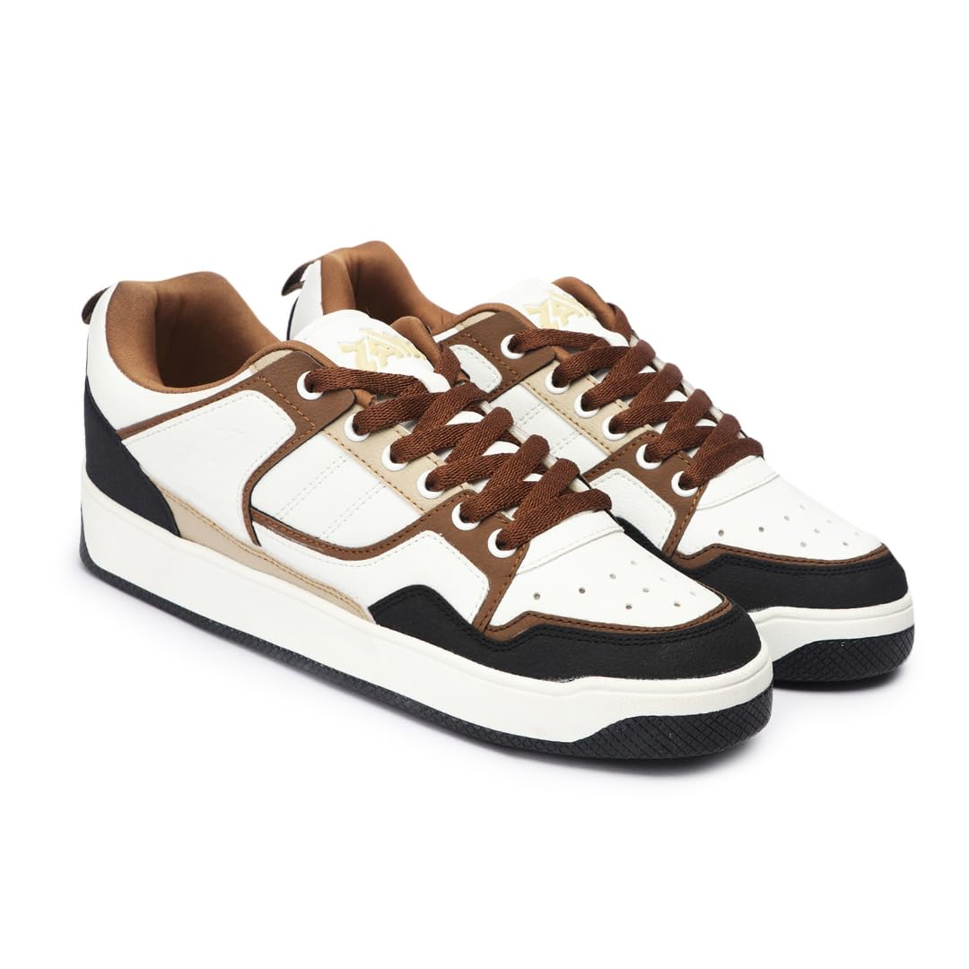Zaydn Lance Brown Sneaker for Men (10 UK) | Soft Cushioned Insole & Lightweight | Stylish Lace-Up Shoes with Casual Outfits | Trendy Sneakers | Shoes for Man | Low Top Sneaker Shoes (B0D7ZQW5VH) Amazon Price History, Amazon Price Tracker