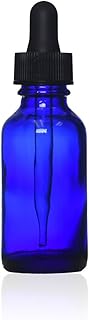 PREMIUM VIALS CREATIVE PACKAGING SOLUTIONS 1 Oz (30 Ml) Cobalt Blue Boston Round Glass Bottle w/Glass Dropper - Pack of 120