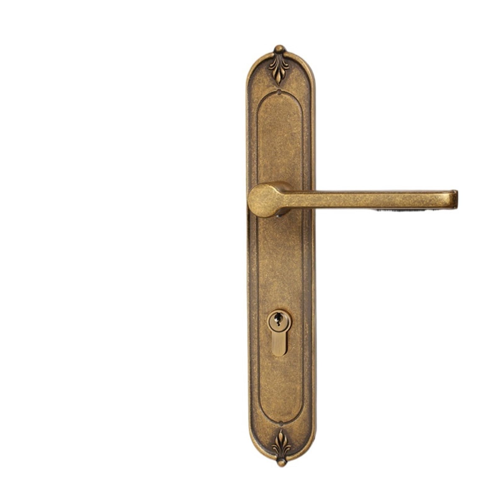 Aepqbgqj One Color Pure Copper Lever Handle Lock European Silent Indoor Room Door Wood