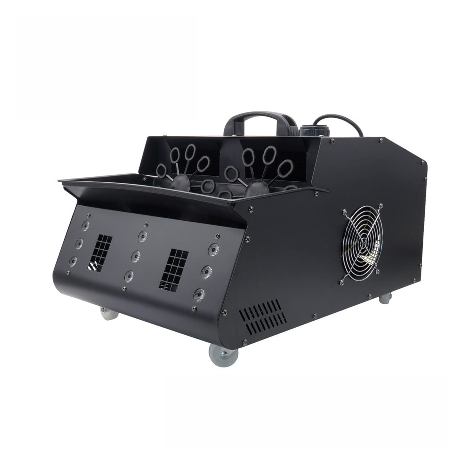 Automatic Bubble Maker Bubble Machine Bubble Blower LED Double-wheel Remote Control Cigarette Soaking Machine For Wedding Stage Bar For Indoor Outdoor Garden Birthday Wedding Party