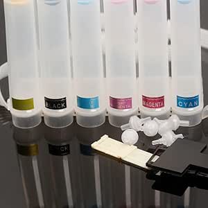 Amazon.com: Epson R1390 DTF Printer 6-Color Transparent Ink Cartridge ...