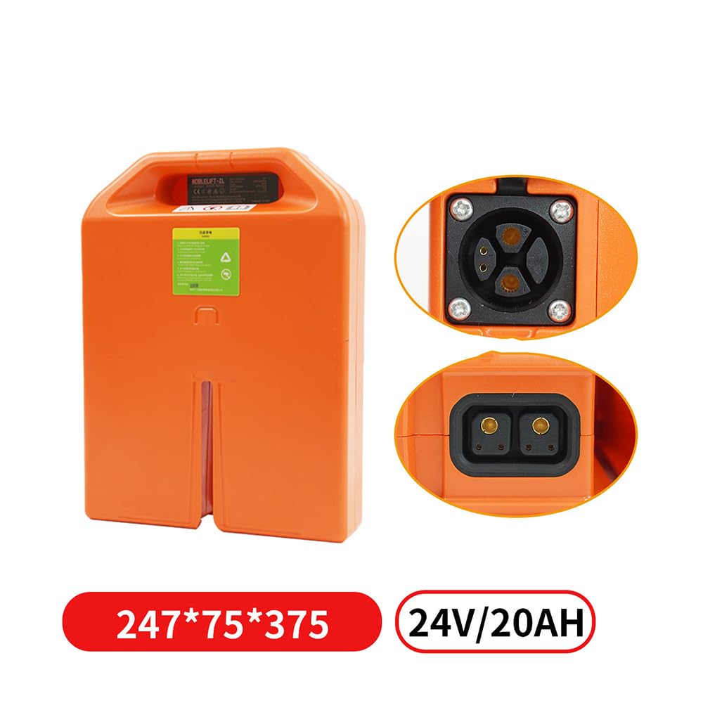 Batterie LiFePO4 per transpallet Elettrico da 24 V 20 Ah e 36 Ah, Batteria per Carrello elevatore con Maniglia da 48 V 20 Ah per carico e Scarico