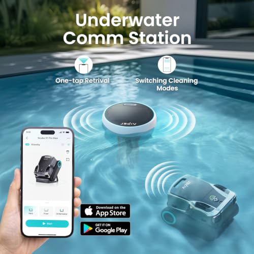 Image of AIPER HydroComm Pure 2026 Smart Pool Monitor, 5-in-1 Water Testing for Pools, Hot Tubs, and Spas, Features App Control and Real-Time Underwater Connectivity