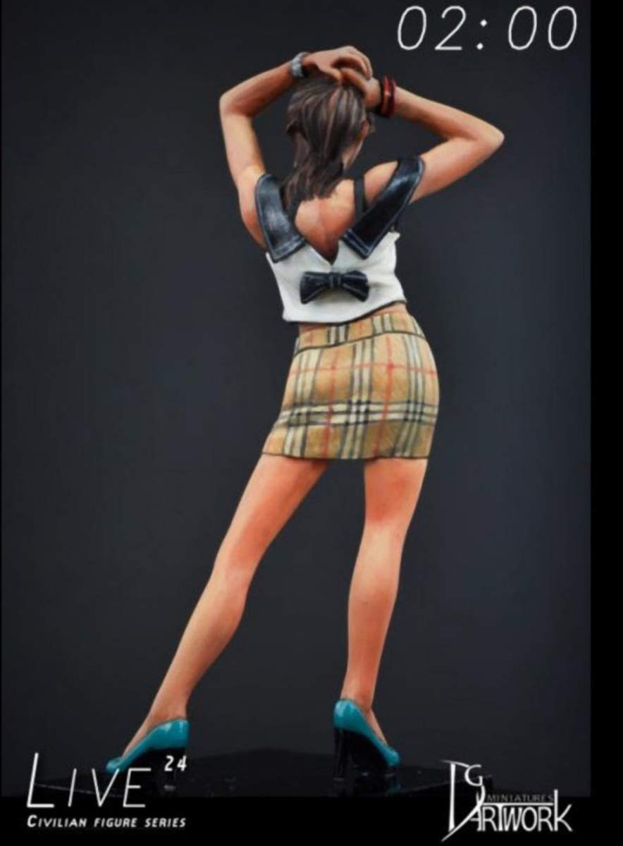DG Artwork DG75F017 1/24 Civilian Figure Series Live 24-02:00 - Kit de montaje de resina sin pintar