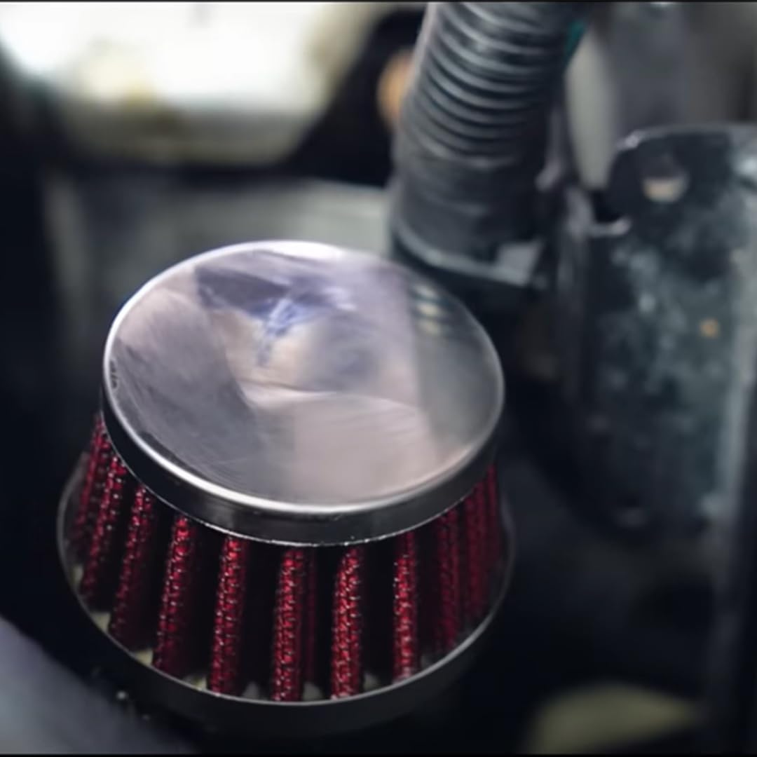 Simoni Racing ABTX Kit Pop-off con Mini Filtro Aria Conico Cromato per Abarth ed Alfa Romeo