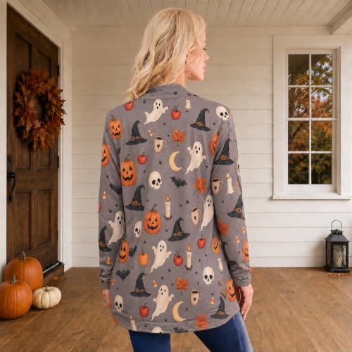 Image of Oil Painting Shirt Van Gogh Gift Starry Night Long Open Front Cardigans for Women Long Sleeve Clothing Lightweight Sweater