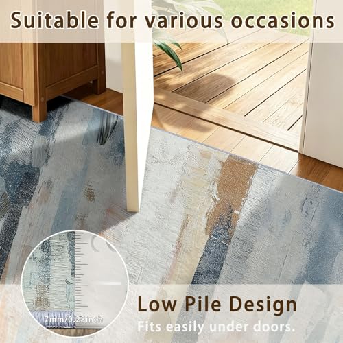 Tapis doux antidérapant pour entrée intérieur 60x90 cm lavable - 5