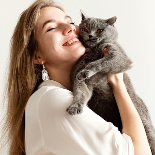 6 Pairs Cute Cat Earrings for Women Colored Kitty Cat Earrings Alloy Drop Dangle Fun Anime Animal Earrings Aesthetic Funny Cartoon Earings Jewelry Gifts for Cat Lovers4