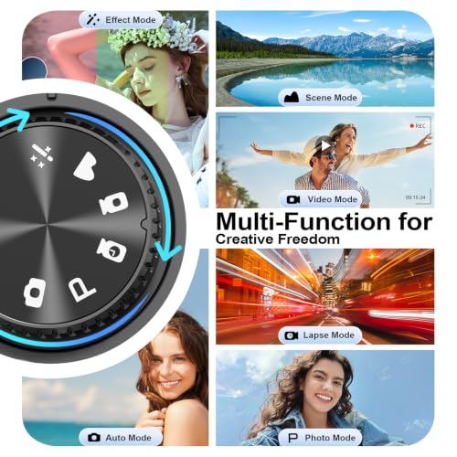 Image of G-Anica 5K 64MP Digital Cameras for Photography with Dual-Lens WiFi