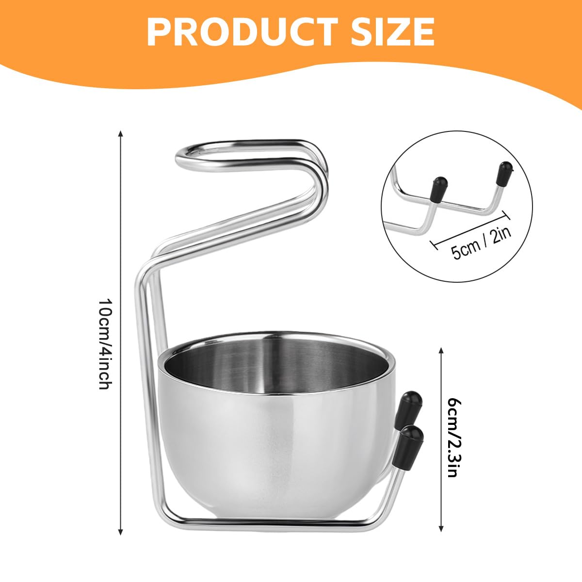 Supporto per pennello da barba con ciotola, in acciaio inox, supporto per pennello da barba, set per la pulizia del viso maschile (argento)