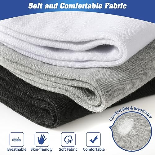 150 Pairs Mens Quarter Socks Athletic Moisture Wicking Casual Sports Socks Bulk Pack for Homeless Unisex Men Women3