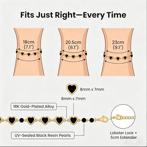 JZZ Gold Dainty Bracelet for Women, Adjustable Love Bracelet Set Jewelry Gift - Hypoallergenic, Size 6.7-8.7 Inches, Suitable for Parties, Office Wear, and Daily Use - image 2
