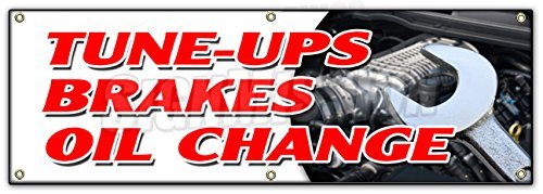 72" Tune Ups Brakes Oil Change Banner Sign Cars A/C Brake Muffler Tire Tech #TOP11