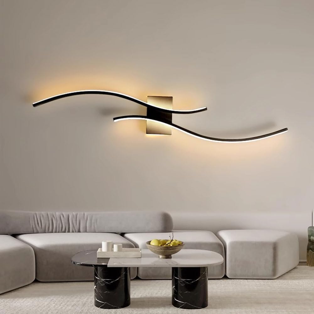 Nowoczesne lampy ścienne LED do łazienki, ściemniane liniowe oprawy oświetleniowe do salonu, oświetlenia wewnętrznego do sypialni, salonu, korytarza, schodów