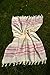Dandelion - Ivory Basic Pattern - 100% Naturally-Dyed Cotton Turkish Towel Peshtemal - 71x39 Inches - Pink