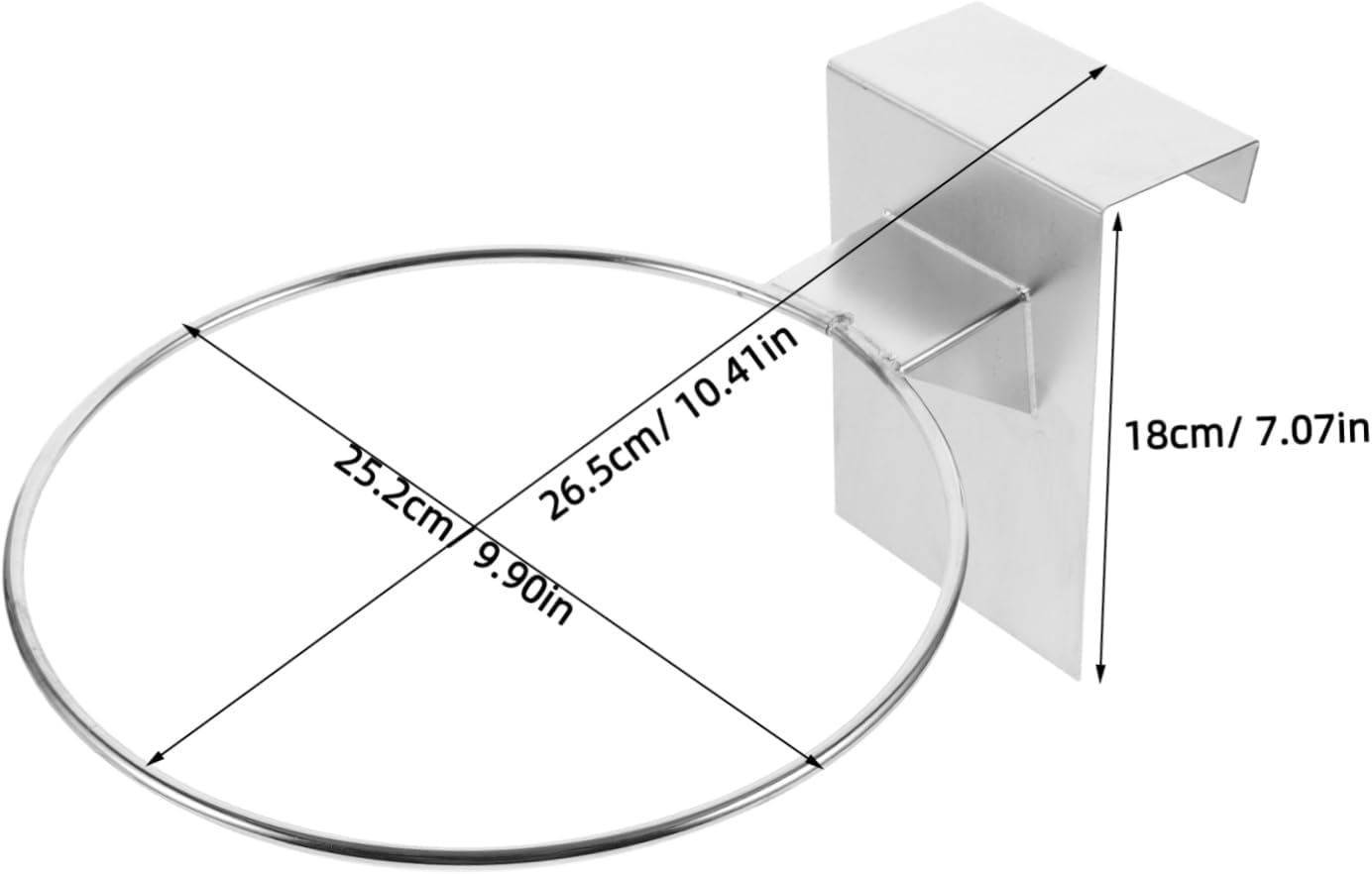 Stainless Steel Stove Colander Holder Skimmer Drainer Commercial Kitchen Accessory Space-saving Basketball Stand Wall Mount Decor