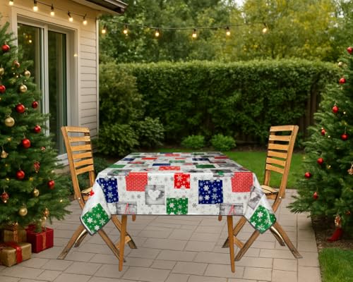 Wachstuch Tischdecke mit Kantenverstärkung - Wasserabweisend, Leicht zu Reinigen und Wetterfest - Oeko-TEX Zertifiziert - 140 x 180 cm… – Ansicht 7