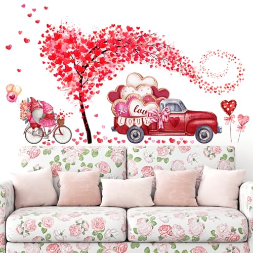 Vinilos decorativos para pared San Valentín 2 hojas 90x60 cm miniatura 4