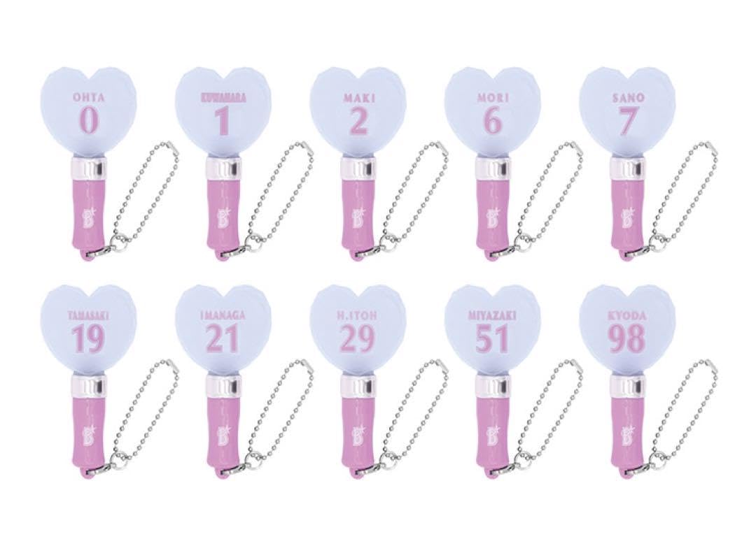 ドボイズ　ハート型ペンライト ホワイト ブラック　セット ドボイズ ハート型ペンライト ホワイト ブラック セット