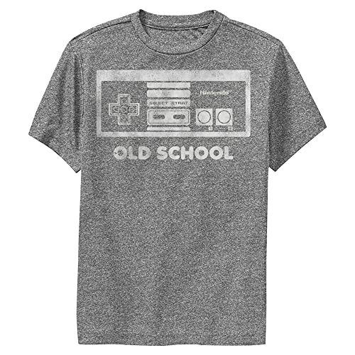 Nintendo Kid's NES Old School T-Shirt, Charcoal Heather, X-Large - image 1