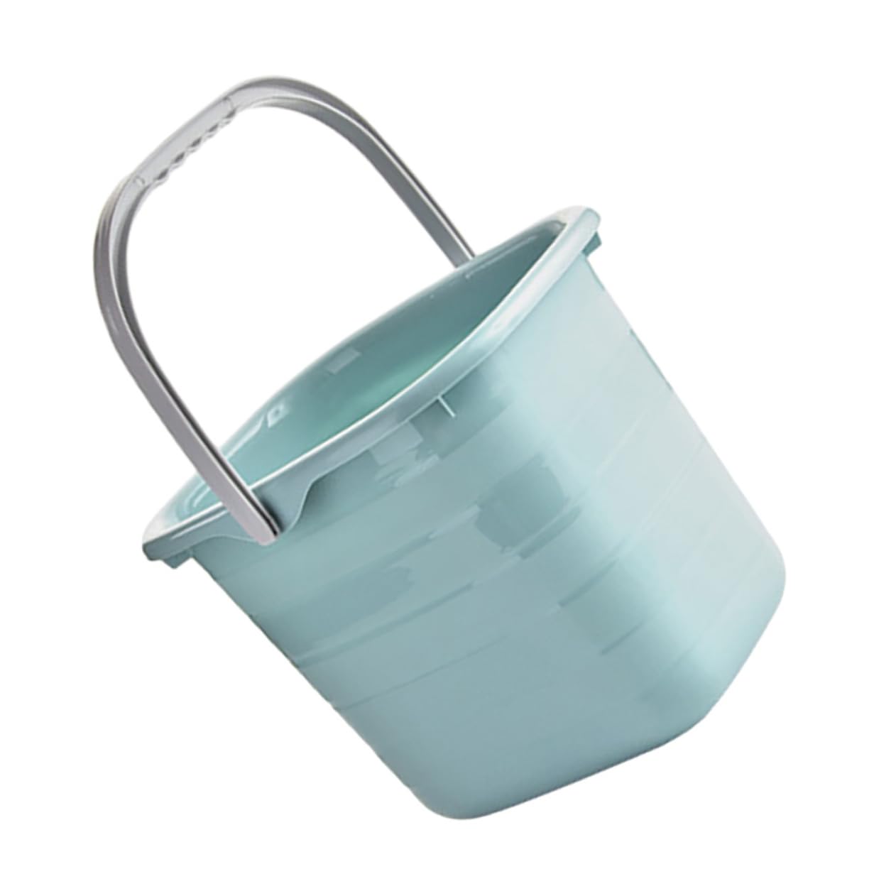 Mipcase Secchio D'acqua Portatile in Plastica Manico, Piccolo Secchio per Uso Domestico Resistente e Antiscivolo, per Famiglie e Giardinaggio