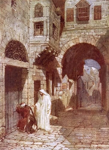 Decoración de paredes con el lienzo religioso de la aparición de Jesús a Pedro