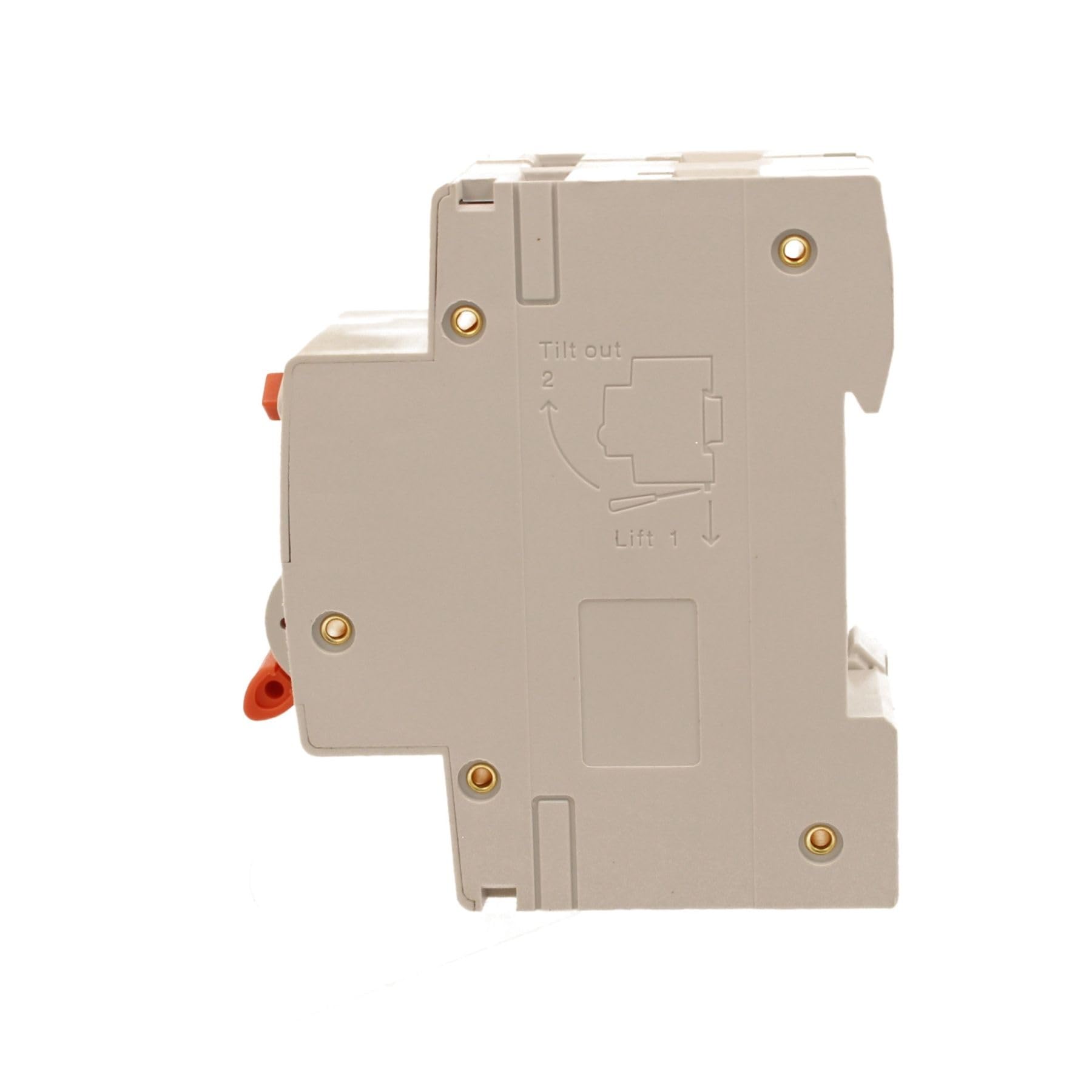 Interruptor magnetotérmico diferencial 30 mA 10 A C10, RCBO Tipo AC Curva C, 1P + N 6 kA 30 mA, 2 módulos DIN