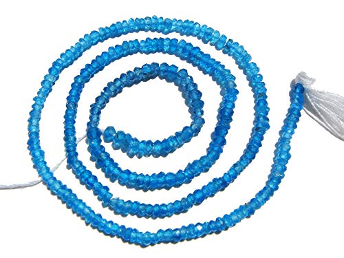 Perles d'apatite néon AAA facettées pour bijoux haut de gamme