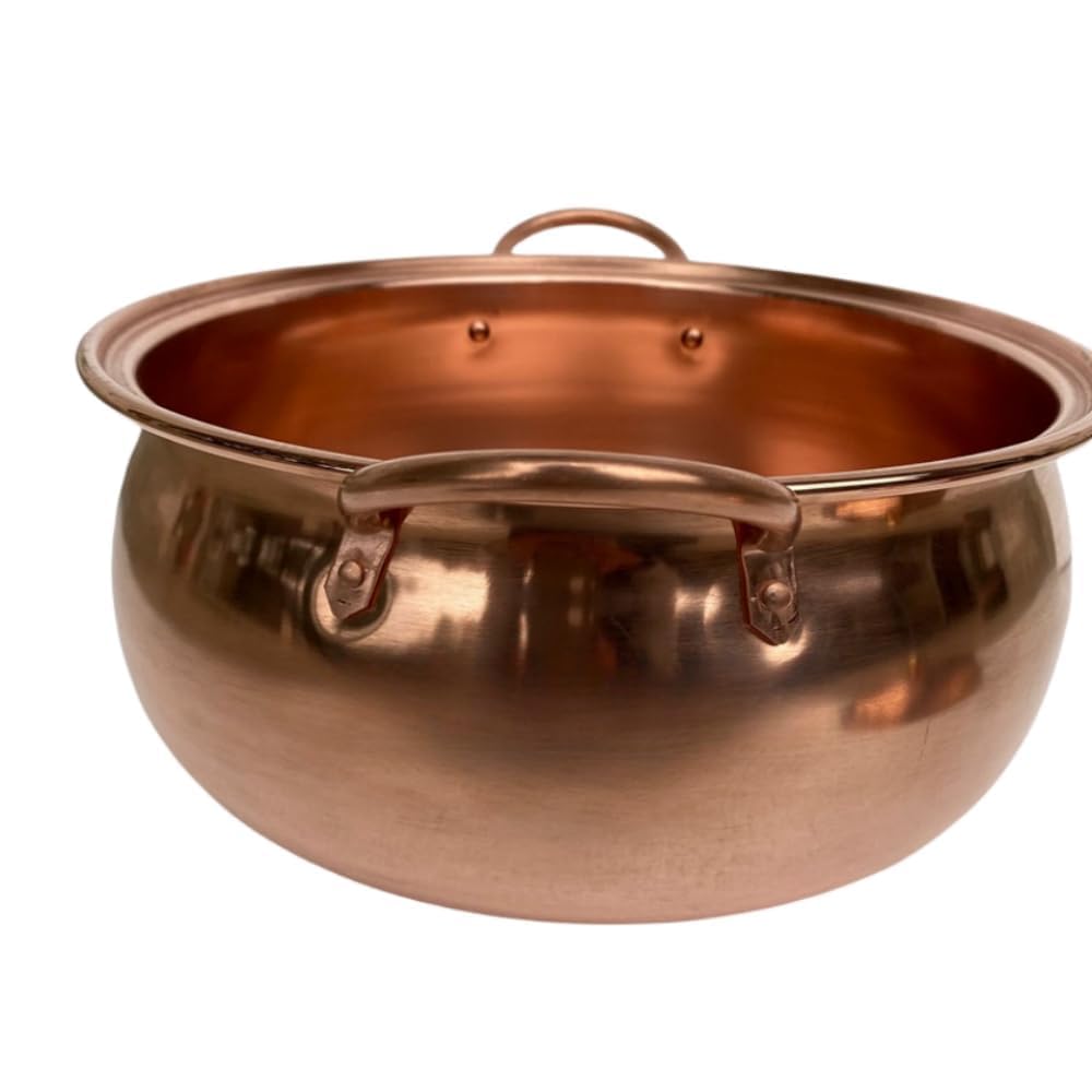 銅製 両手鍋　54㎝　銅鍋 楽天市場】両手鍋 銅製 54cm 内側錫無し 純銅鍋 銅 円付 料理鍋