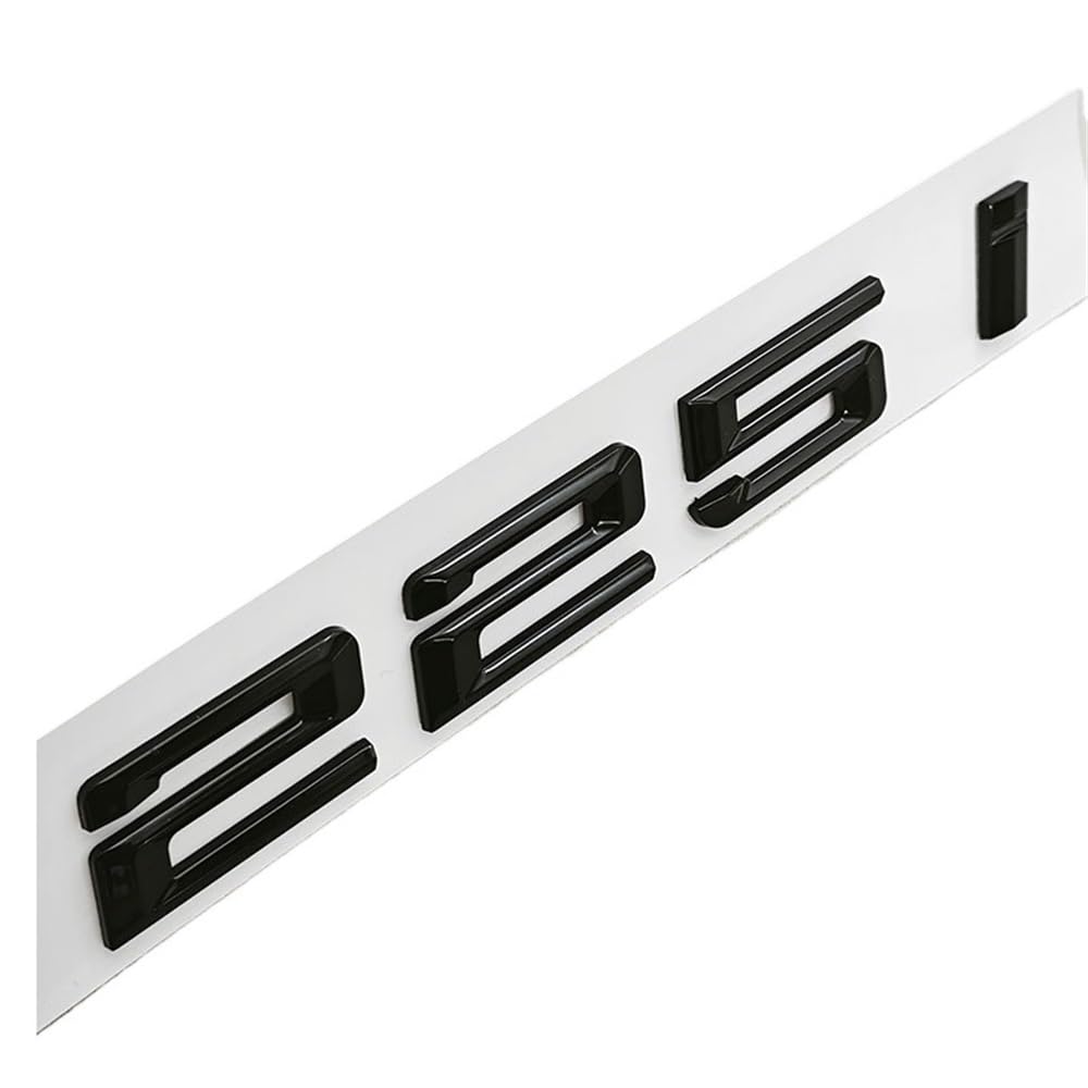 YTQMoreBNZ YYDStes ABS Compatible With Car Letters Rear Trunk Badge Logo 218i 220i 230i Sticker Emblem Decals