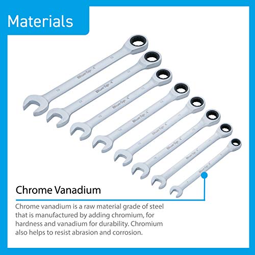 Blue Spot Tools 04310 8PCE Metric Spanner Set (8-19MM) 5 Blue Spot Tools 04310 8PCE Metric Spanner Set (8-19MM) - Image 5