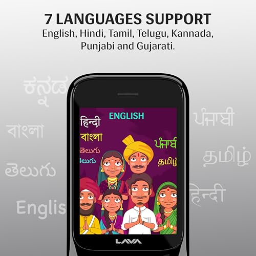 Image of Lava Gem 2025 Dual Sim Keypad Phone (2.8 inch Display, Camera & Flash) | 2575mAh Smart AI Powerful Battery | Wireless FM & Recording | Stereo Speakers | Call Recording (Black Gold)