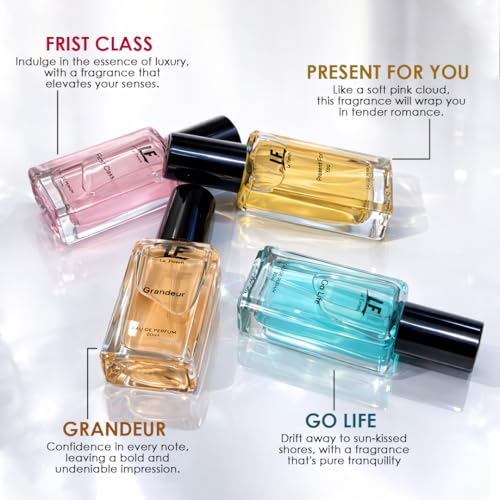 Image of La French Marvellous Perfume Collection Gift Set - 4 x 20ml (80ml) | Long-Lasting Unisex Fragrance Set | Premium Perfumes for Men & Women | Ideal Gift for All Occasions