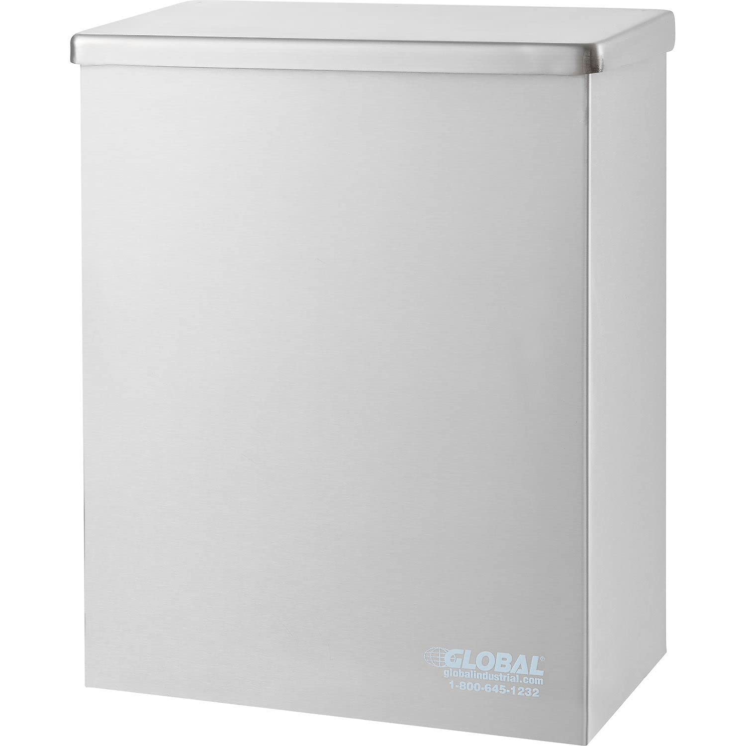 Distributeur De Serviettes Hygiéniques Mural AJW U591 En Acier Inox – Avec Trappe D'accès, Neuf !