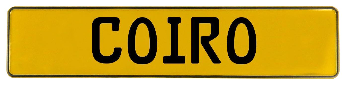 Vintage Parts 617605 Coiro Yellow Stamped Aluminum Street Sign Mancave Wall Art
