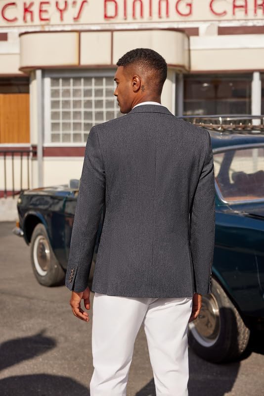 COOFANDY Men's Casual Blazer Sport Coats and Blazers Lightweight Two Botton Business Linen Blazer Suit Jacket - Image 7