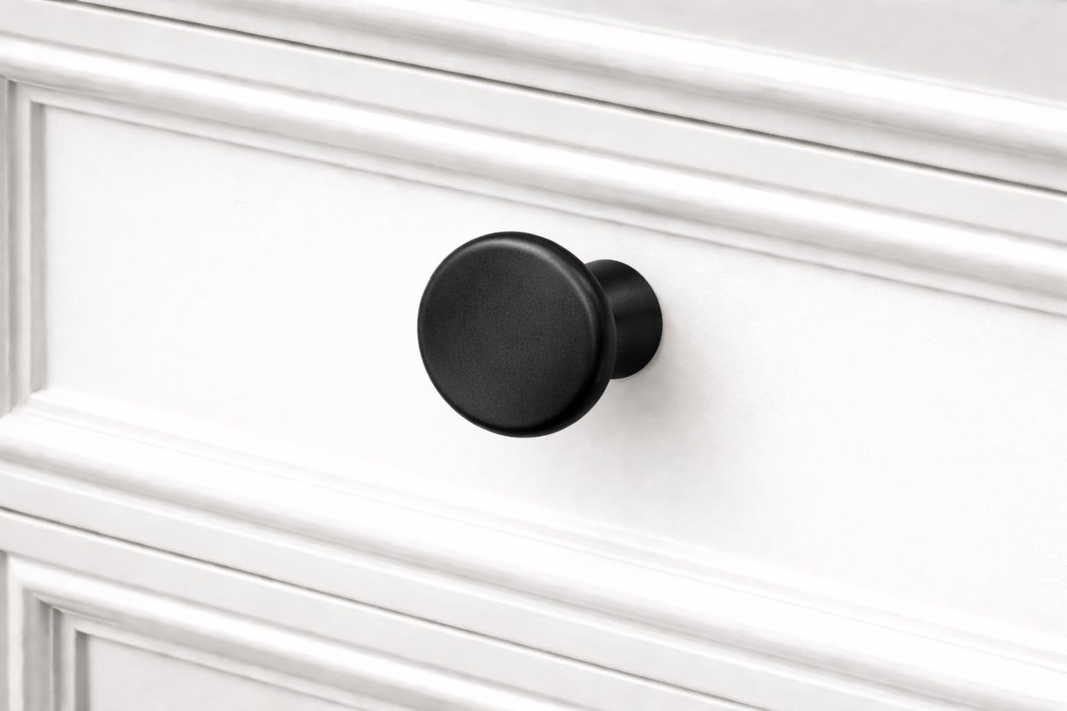JAGGER JAG403 Drawer Knobs for Home & Office – Durable and Elegant Stainless Steel Door Knob for Cabinets, Cupboards & Dressers (8, MATT Black) — Amazon image 3