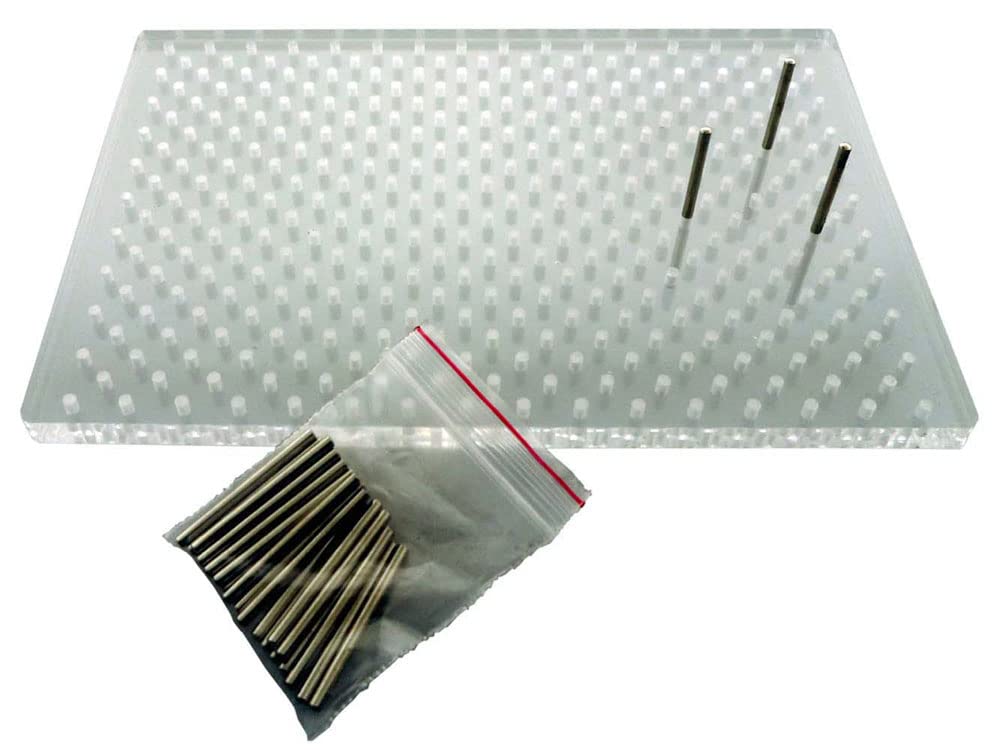 JEWEL TOOL Wire Bending Plate | 326 Holes & 25 Pins | Premium Acrylic | 6