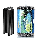 OGORI 14 x 20 ft Pond Netting Bird Netting with 14 Heavy-Duty Steel Garden Staples Stakes,Reusable and Doesn't Tangle - Protective Netting Against Birds,Deer and Other Animals