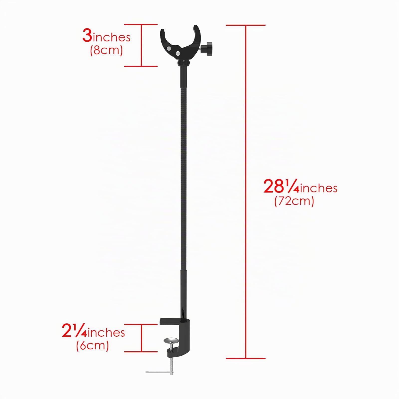 Linkidea Supporto per asciugacapelli a mani libere, supporto per tubo in acciaio inox, morsetto regolabile per asciugacapelli per tavolo da toelettatura cane e animale domestico (nero)