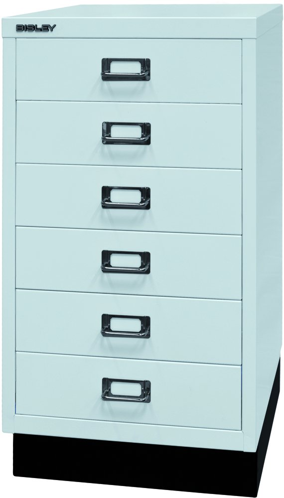 Bisley multid rawer, 29er Serie con Socket, DIN A3, 6 cajones, Metal, 645 Luz Gris, 43.2 x 34,9 x 67 cm