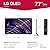 LG 77-Inch Class OLED Z2 Series Alexa Built-in Smart TV, 120Hz Refresh Rate, AI-Powered 8K, Dolby Vision IQ and Dolby Atmos, WiSA Ready, Cloud Gaming (OLED77Z2PUA, 2022)