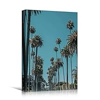 Canvas Wall Art Tree Against Sky Living Room Multicolor Nature Photography Relax/Calm Trees Tropical - 12x18 inches