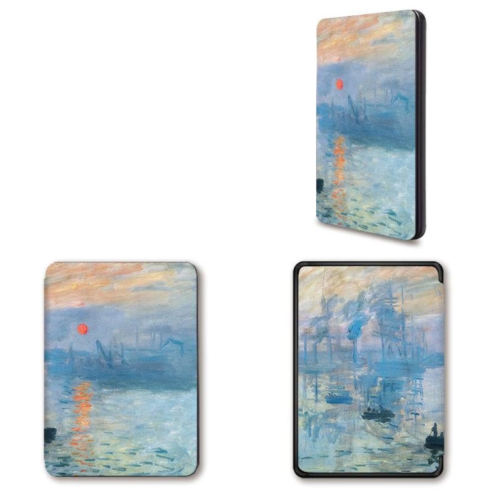 Case for kindle Liaucdef Kindle Oasis Cover Case For 7"" Kindle Oasis (10Th & 9Th Gen, 2019/2017) Anti-Slide Kindle Oasis Case-Monet Sunrise