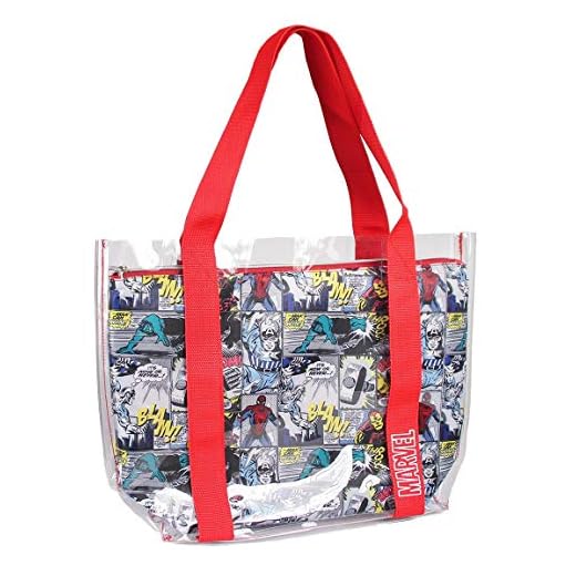 CERDÁ LIFE'S LITTLE MOMENTS 2100002897_, Marvel, Bolsa de Playa, Unisex niños, Rojo, 33 cm