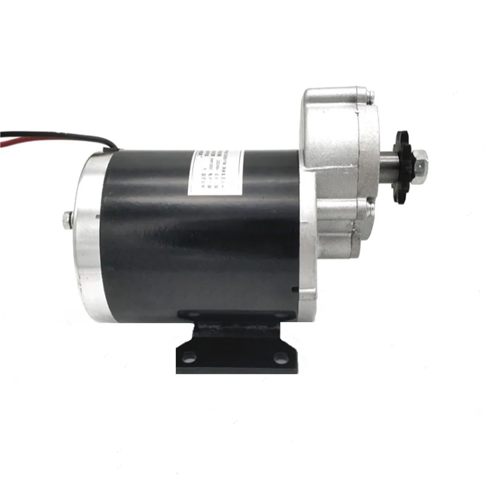 Motor eléctrico con engranajes cepillados MY1020Z de 600 W, 36 V y 48 V con base inferior, reductor de engranajes de 10 dientes y voltios de CC.(48V 600W)