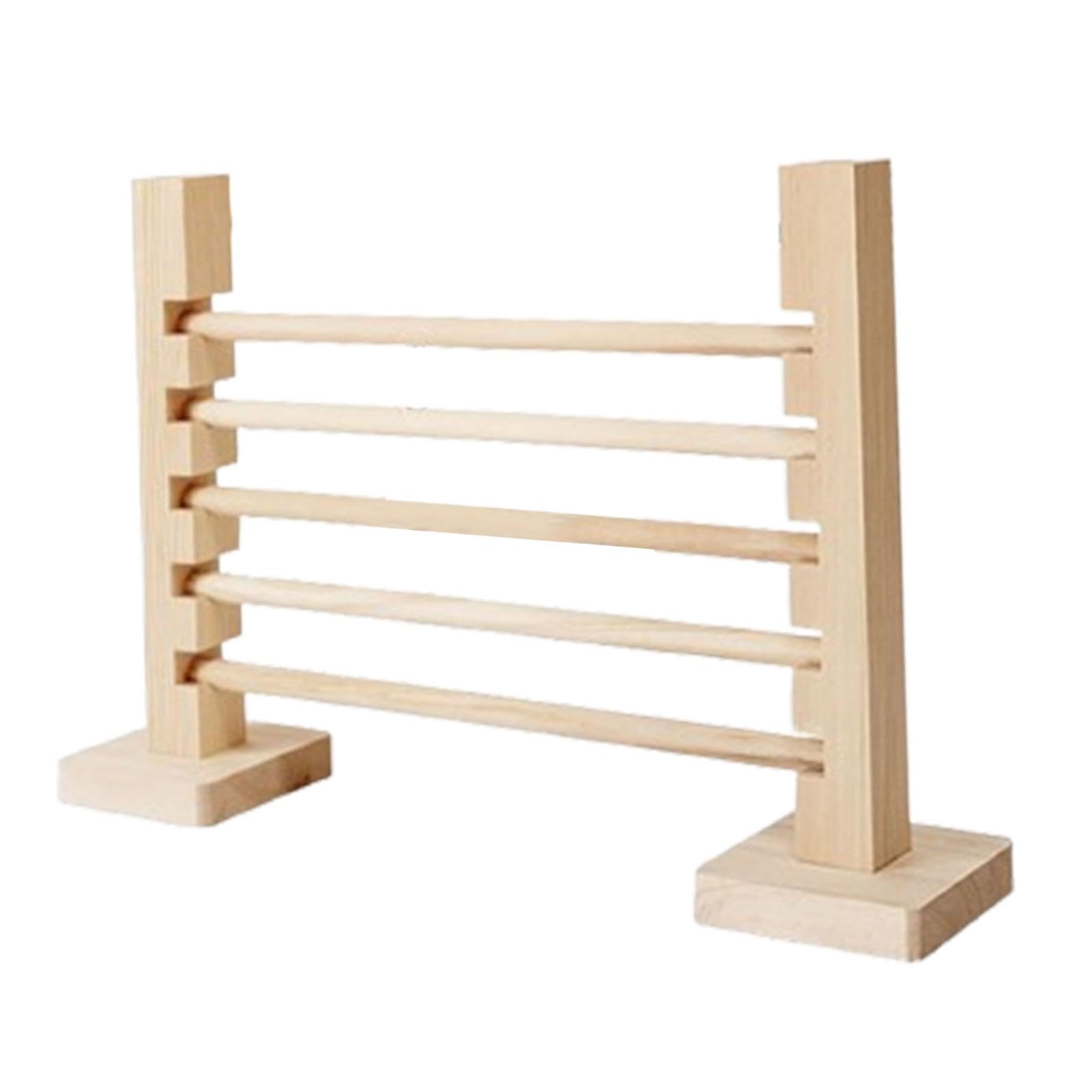 Jump Bar Wooden Toy Indoor Outdoor Bunny Toy,Interactive, Exercise Obstacle Training Games for Pet Bunny