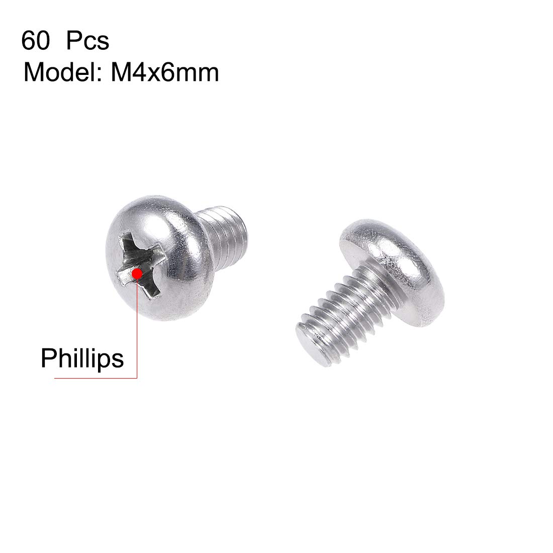 Phillips Pan Truss Head Machine Screws 304 Stainless Steel M4 M5 M6 Cross Screw Phillips Pan Truss Head Machine Screws 304 Stainless Steel M4 M5 M6 Cross Screw