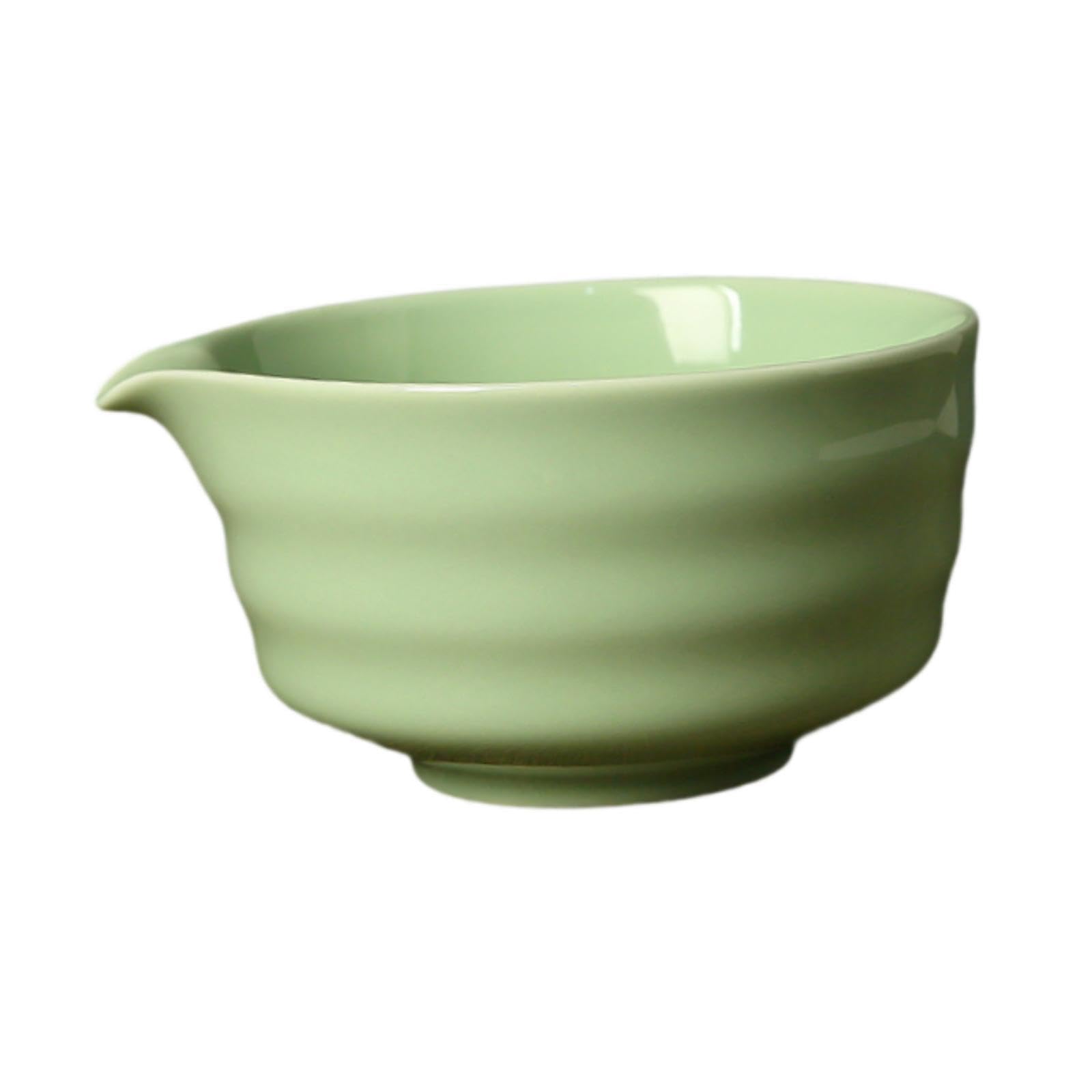 Ceramic Matcha Tea Bowl,Japanese Cup, Matcha Accessories,Handcrafted Mixing Bowl for Friends Tea Lovers Gift Family, Green