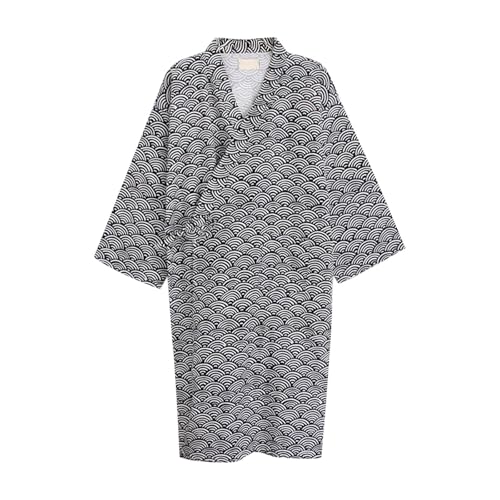 Peignoir kimono japonais homme parfait pour le sauna et la relaxation quotidienne